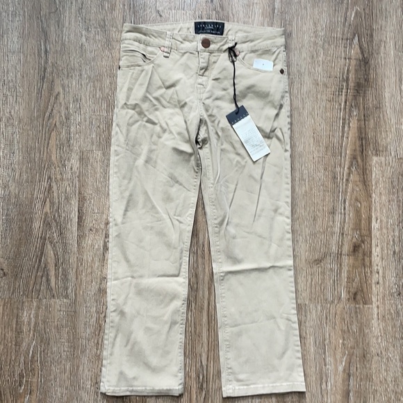Sanctuary Womens Denim Capri Pants, Beige, 24 - Picture 1 of 5